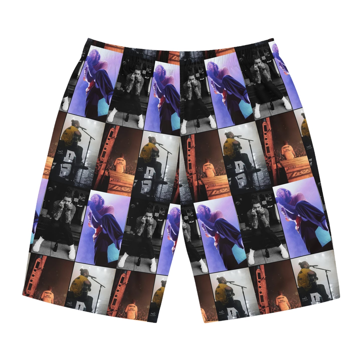 Post Malone On Tour Collage Men's Board Shorts