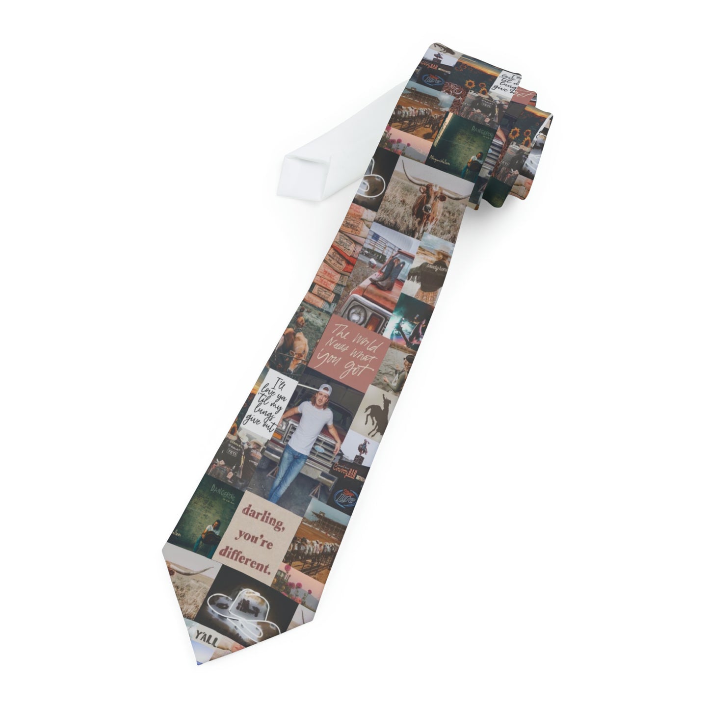 Morgan Wallen Darling You're Different Collage Neck Tie