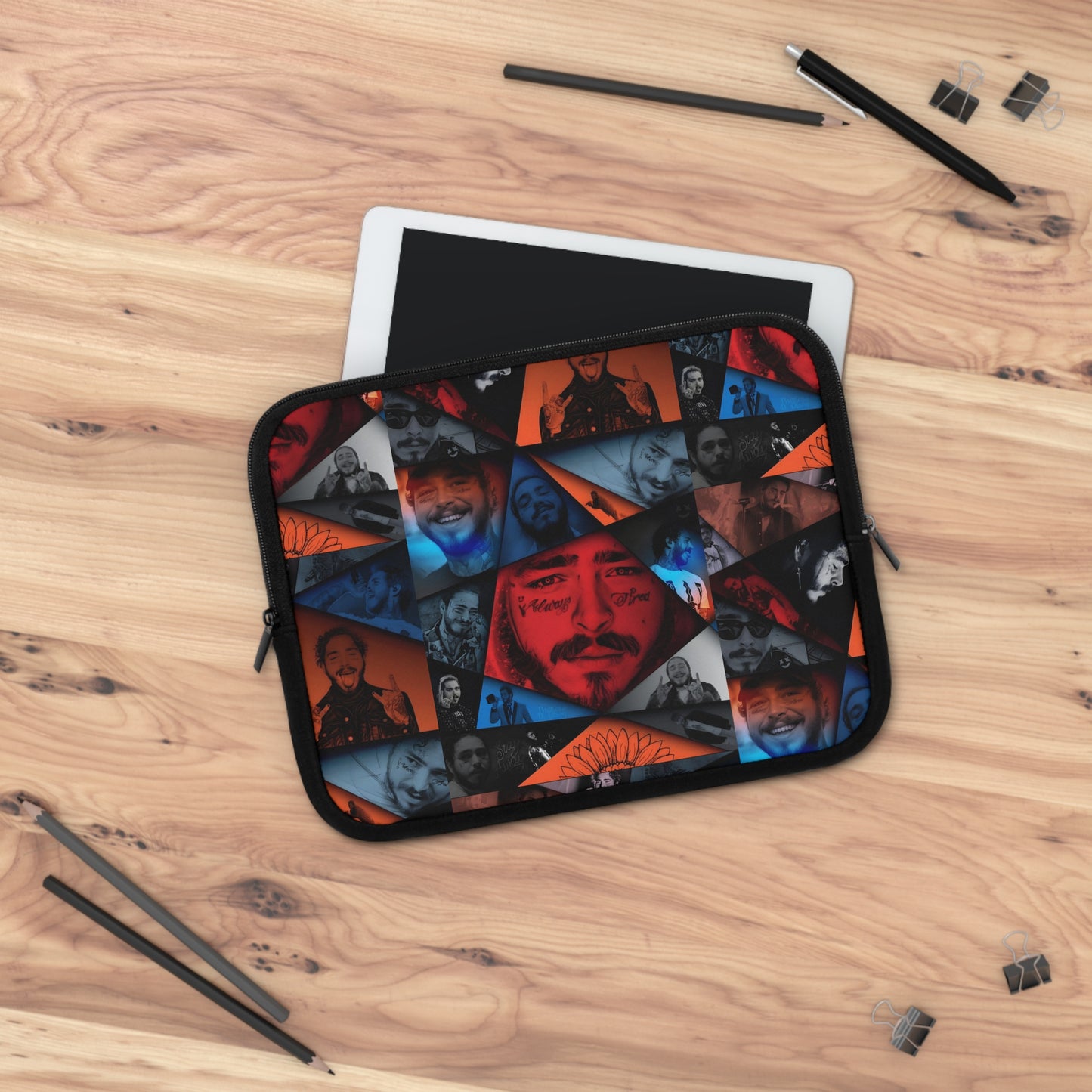 Post Malone Crystal Portaits Collage Laptop Sleeve