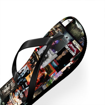 Slipknot Chaotic Album Art Collage Flip Flops