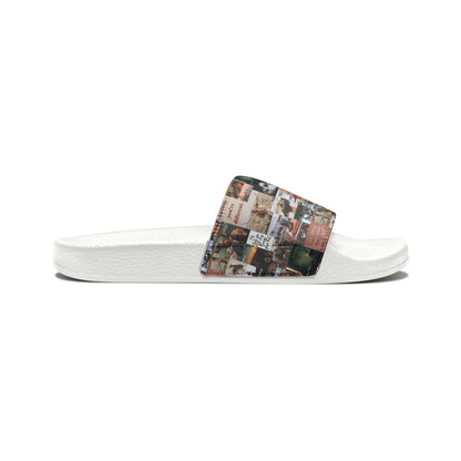 Morgan Wallen Darling You're Different Collage Youth Slide Sandals