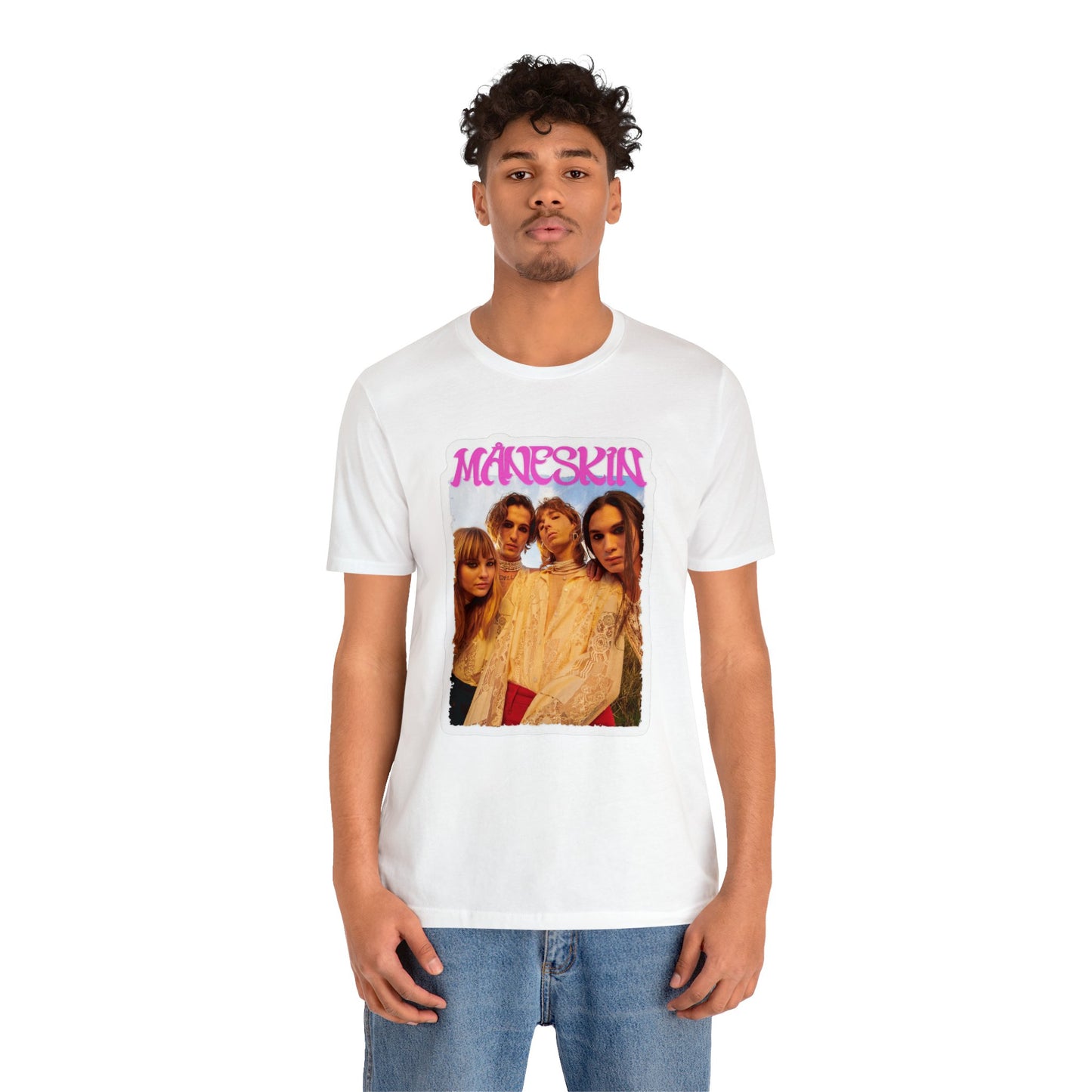 Måneskin Group Photo Unisex Jersey Short Sleeve Tee Shirt