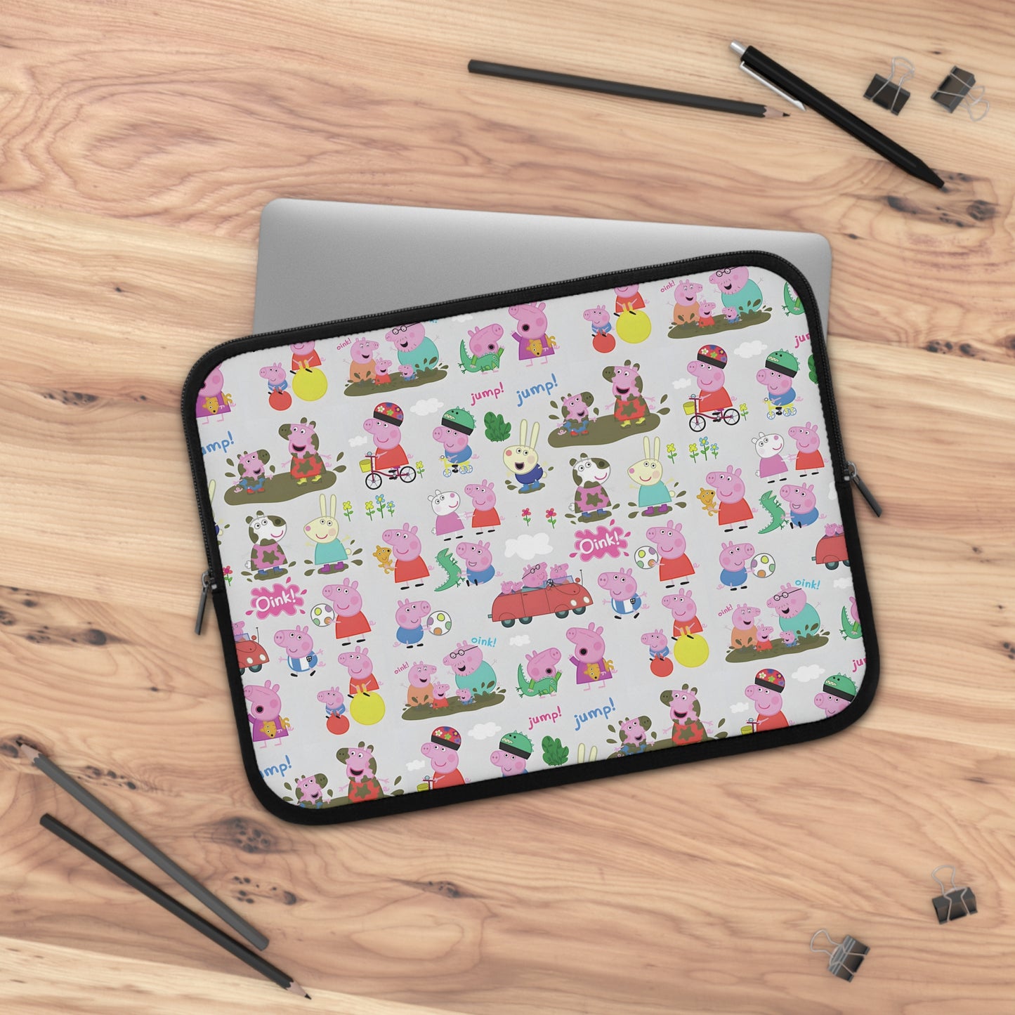 Peppa Pig Oink Oink Collage Laptop Sleeve