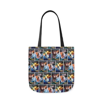 Back To The Future Movie Posters Collage Polyester Canvas Tote Bag