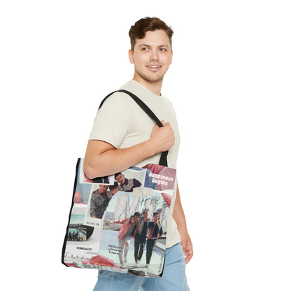 Jonas Brothers Happiness Begins Collage Tote Bag