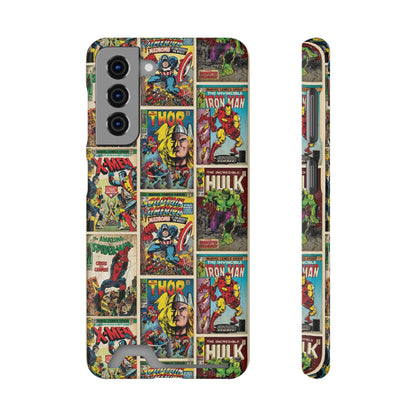 Marvel Comic Book Cover Collage Phone Case With Card Holder