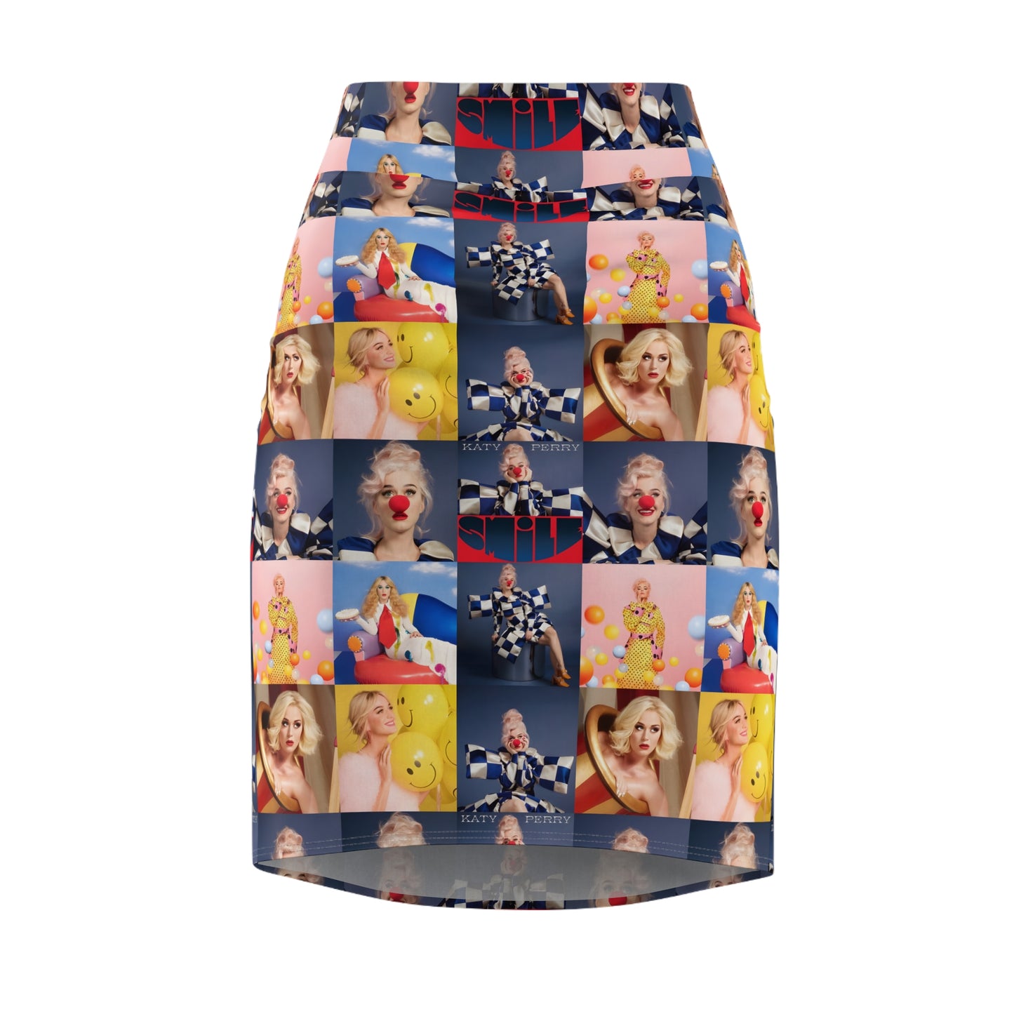 Katy Perry Smile Mosaic Women's Pencil Skirt