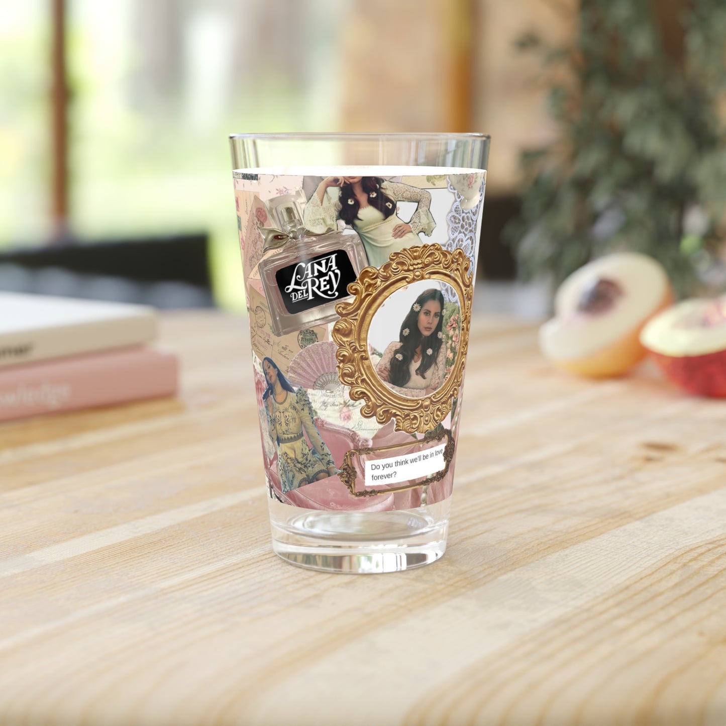 Lana Del Rey Victorian Collage Pint Glass