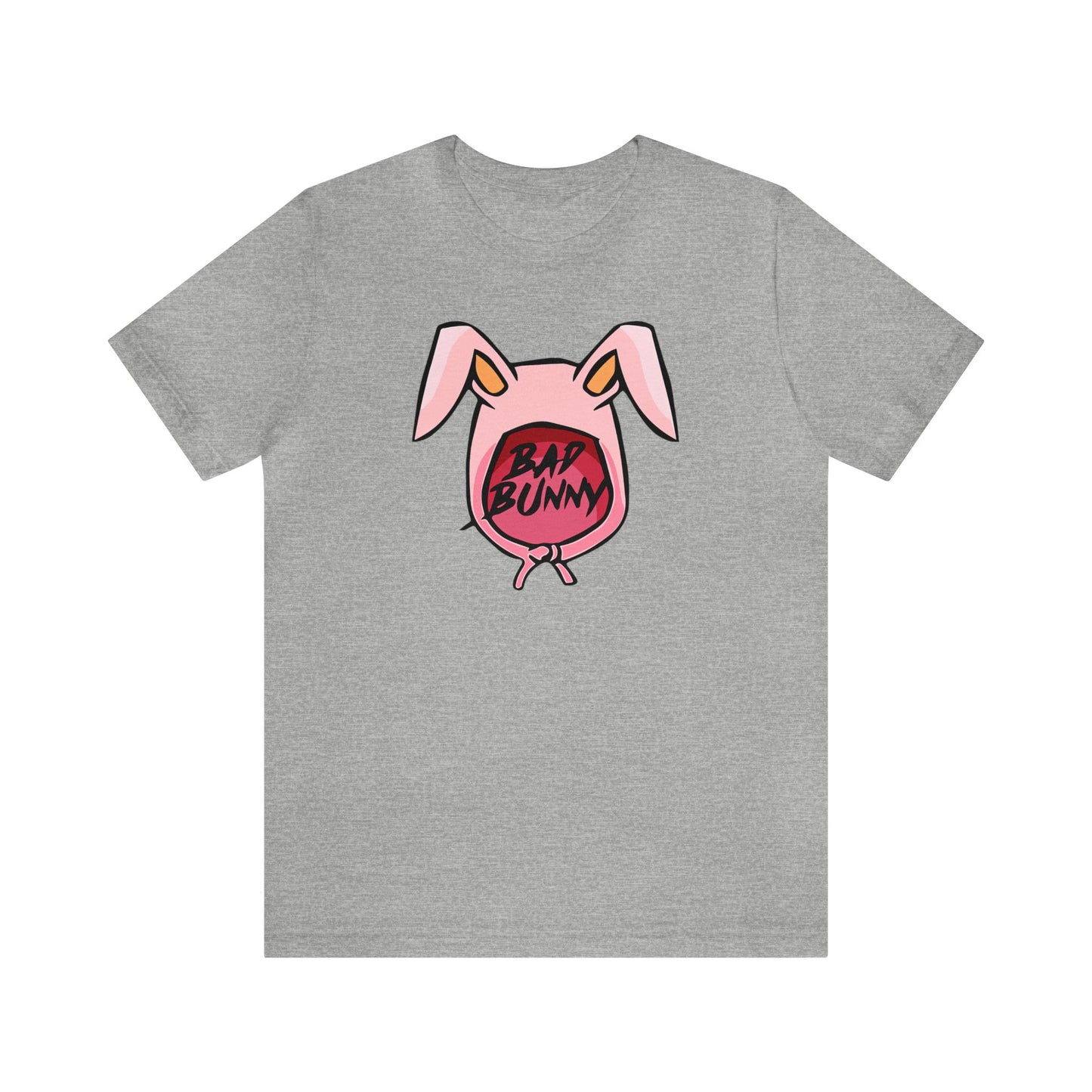 Bad Bunny Hoodie Logo Unisex Jersey Short Sleeve Tee Shirt