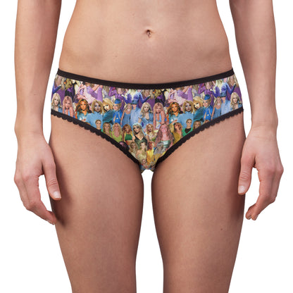 Britney Spears Rainbow Photo Collage Women's Briefs