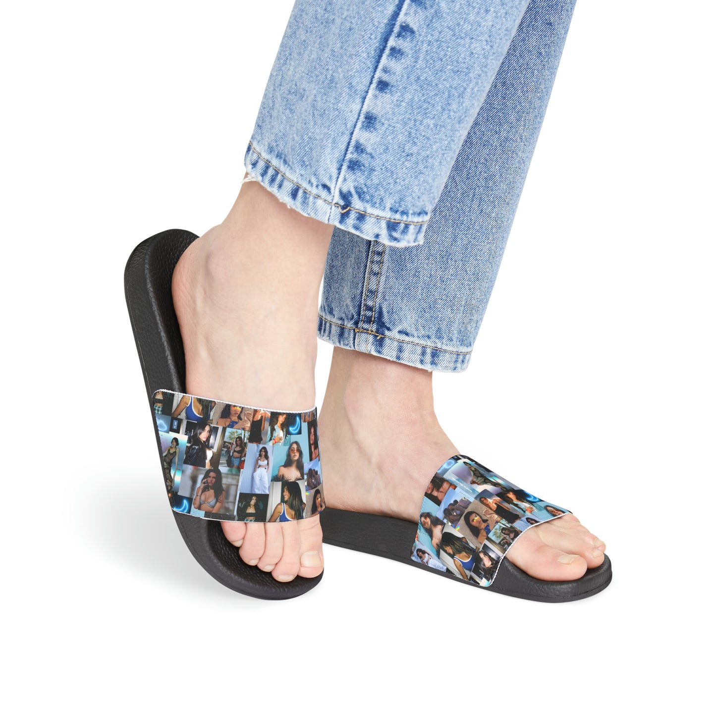 Madison Beer Mind In The Clouds Collage Women's Slide Sandals