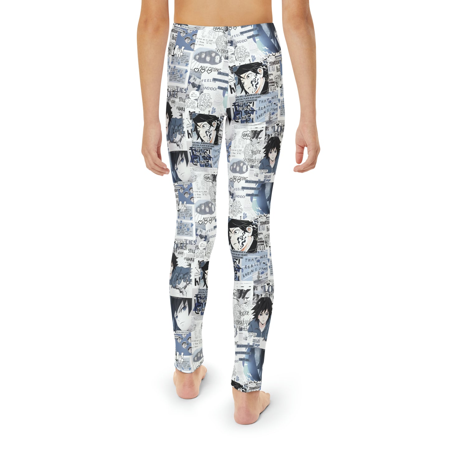 Demon Slayer Giyu Aesthetic Collage Youth Full-Length Leggings