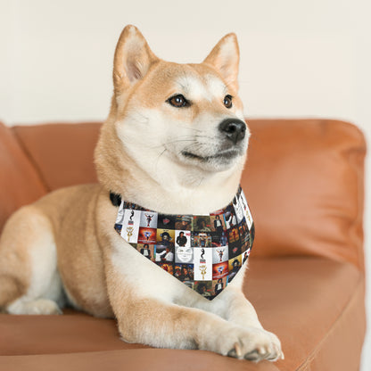 Michael Jackson Album Cover Collage Pet Bandana Collar