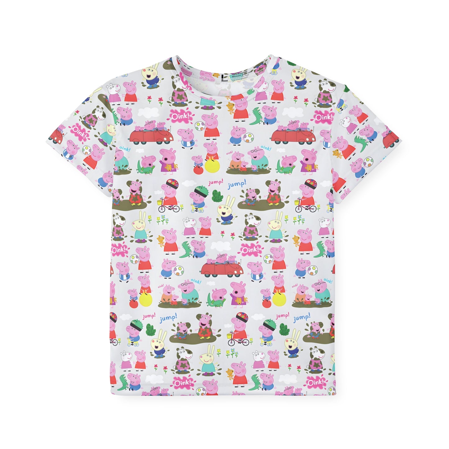 Peppa Pig Oink Oink Collage Kids Sports Jersey