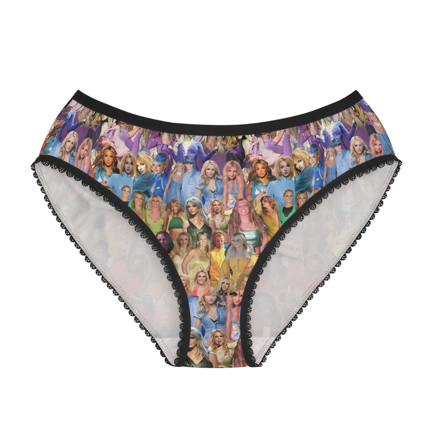 Britney Spears Rainbow Photo Collage Women's Briefs