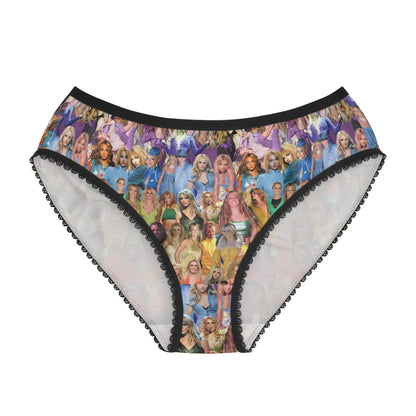 Britney Spears Rainbow Photo Collage Women's Briefs