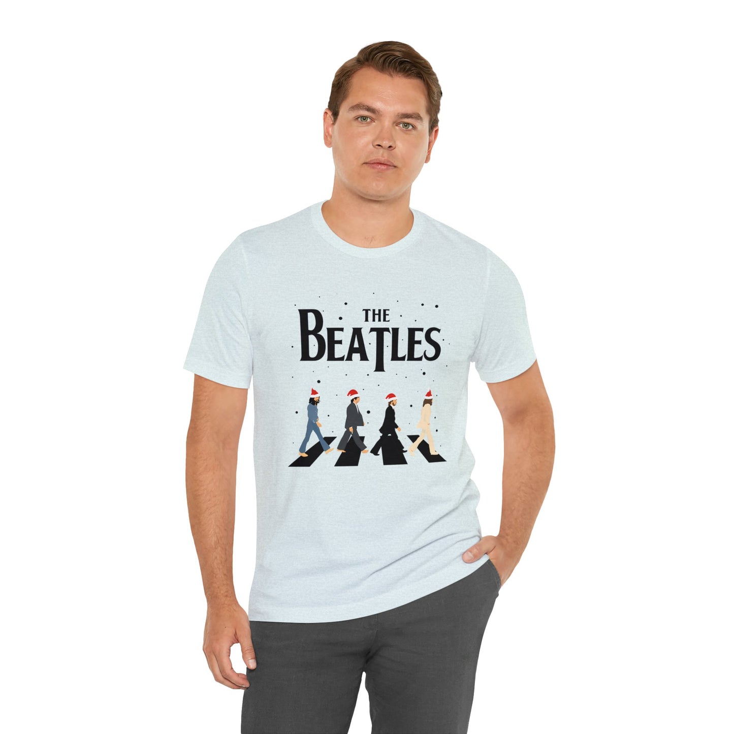 The Beatles Abbey Road Santas Unisex Jersey Short Sleeve Tee Shirt