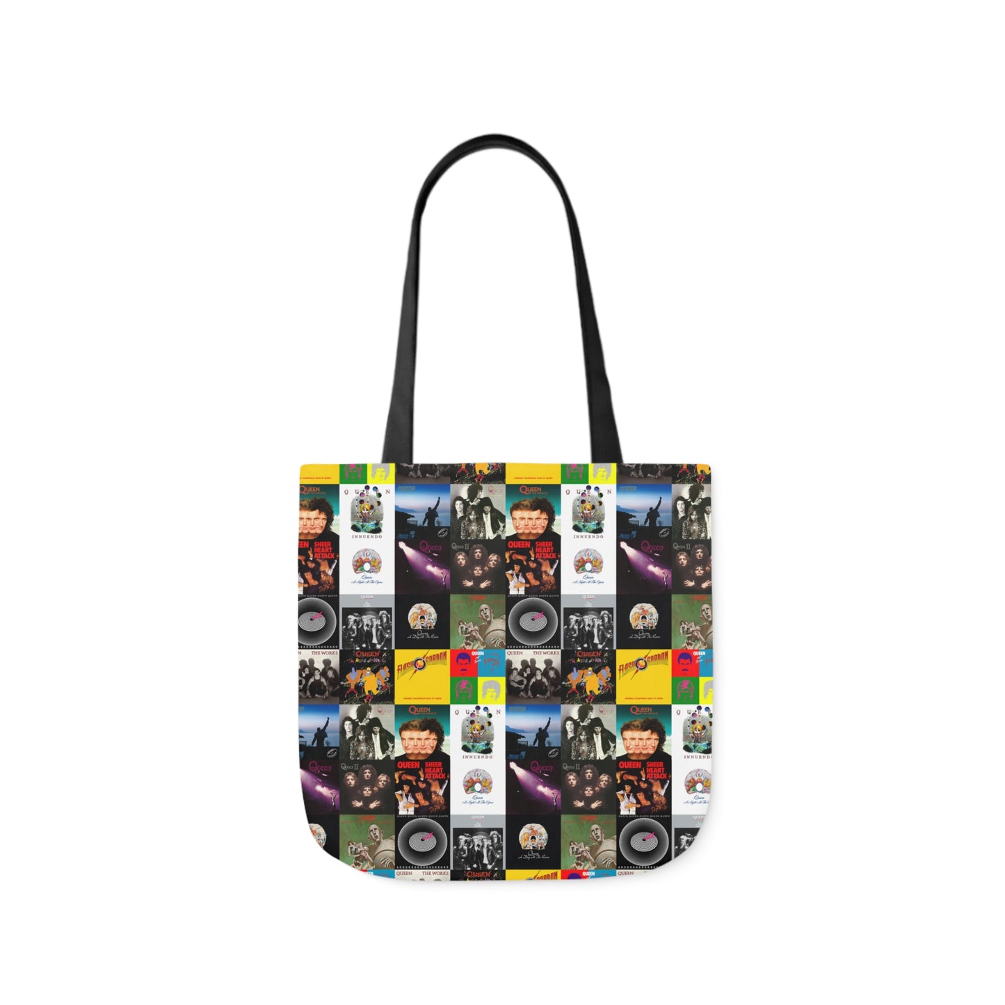 Queen Album Cover Collage Polyester Canvas Tote Bag