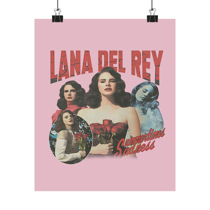 Lana Del Rey Summertime Sadness Matte Poster