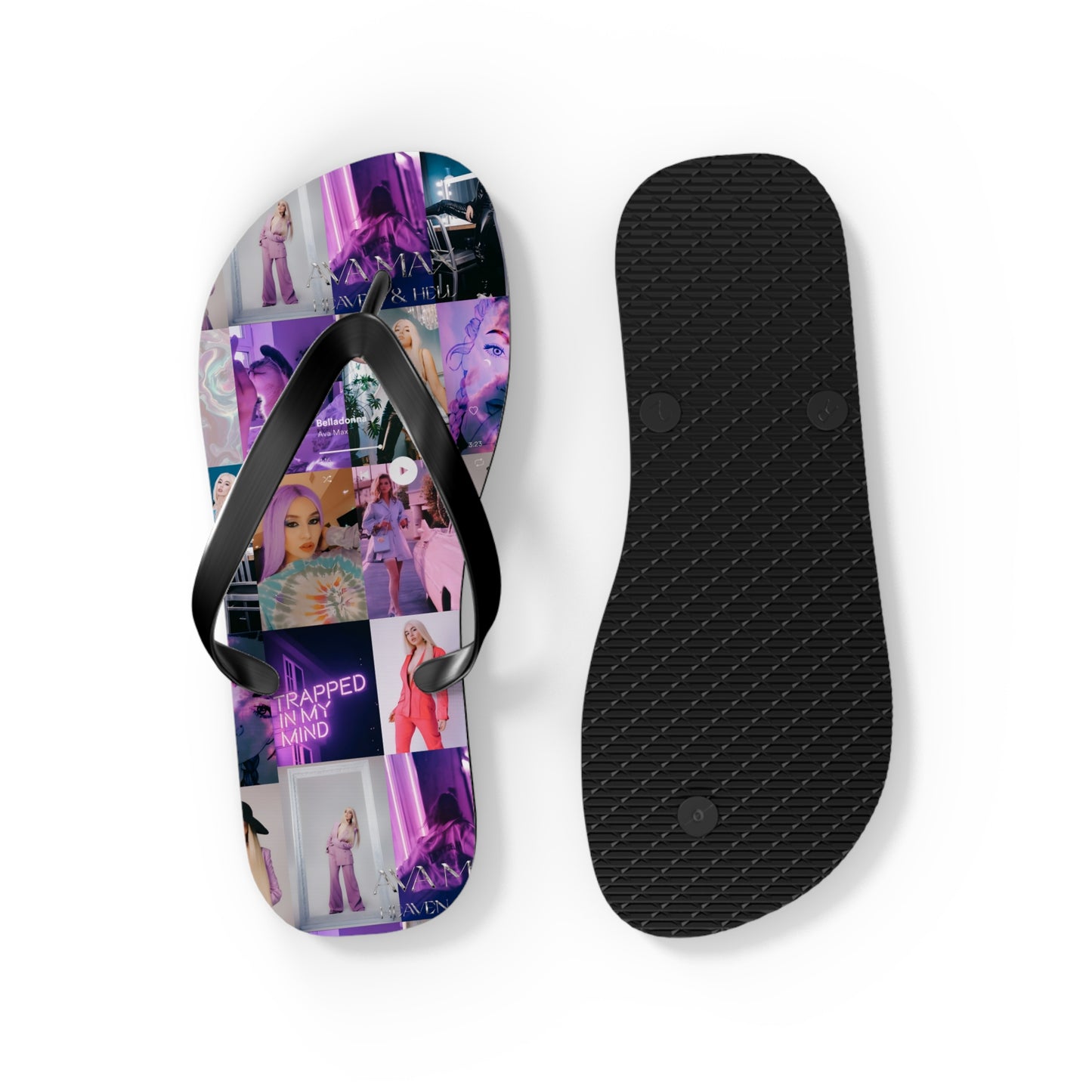 Ava Max Belladonna Photo Collage Flip Flops