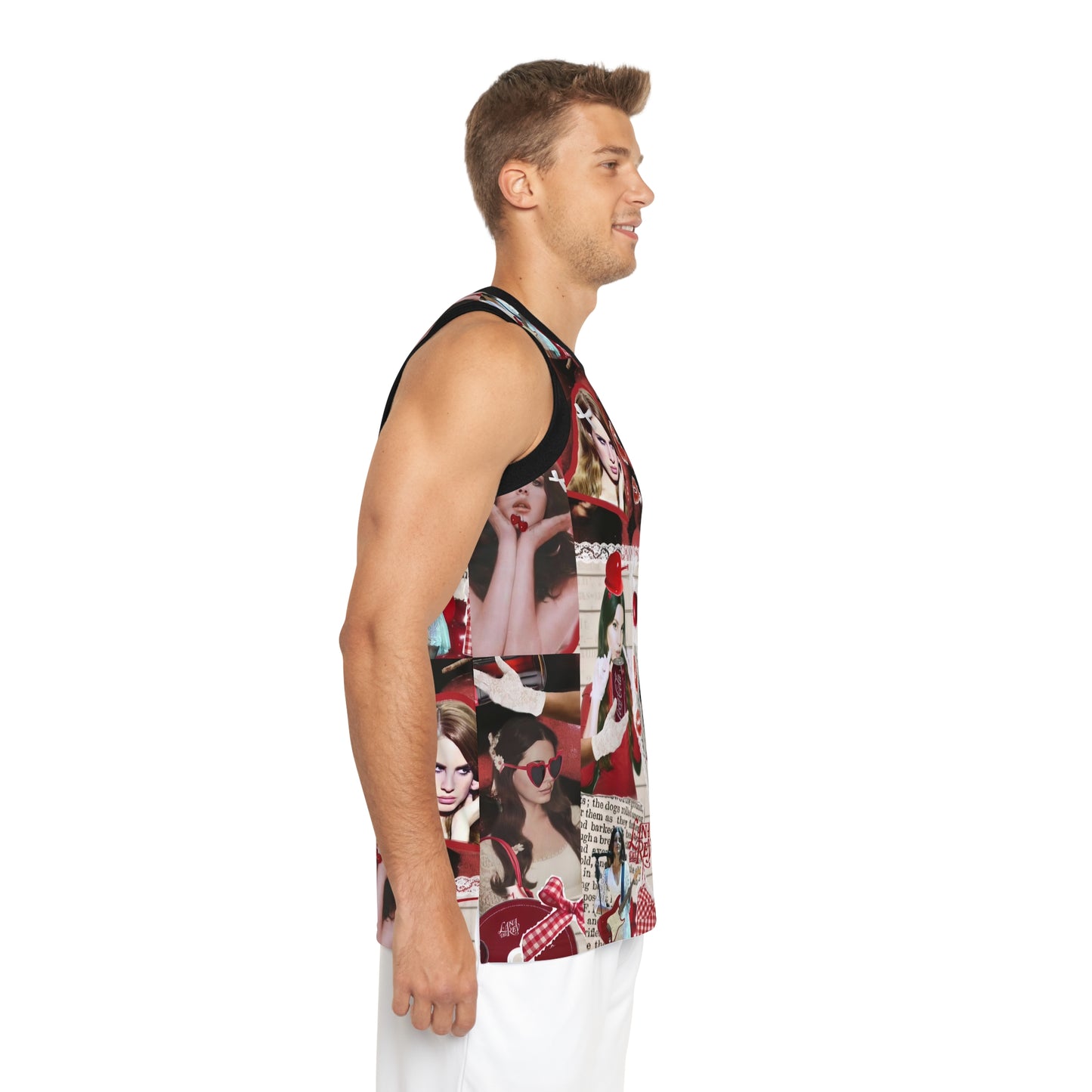 Lana Del Rey Cherry Coke Collage Unisex Basketball Jersey