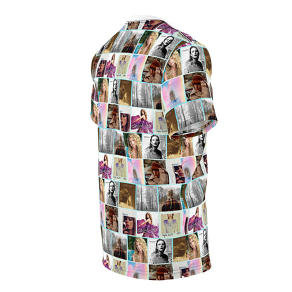 Taylor Swift Album Art Collage Pattern Unisex Tee Shirt