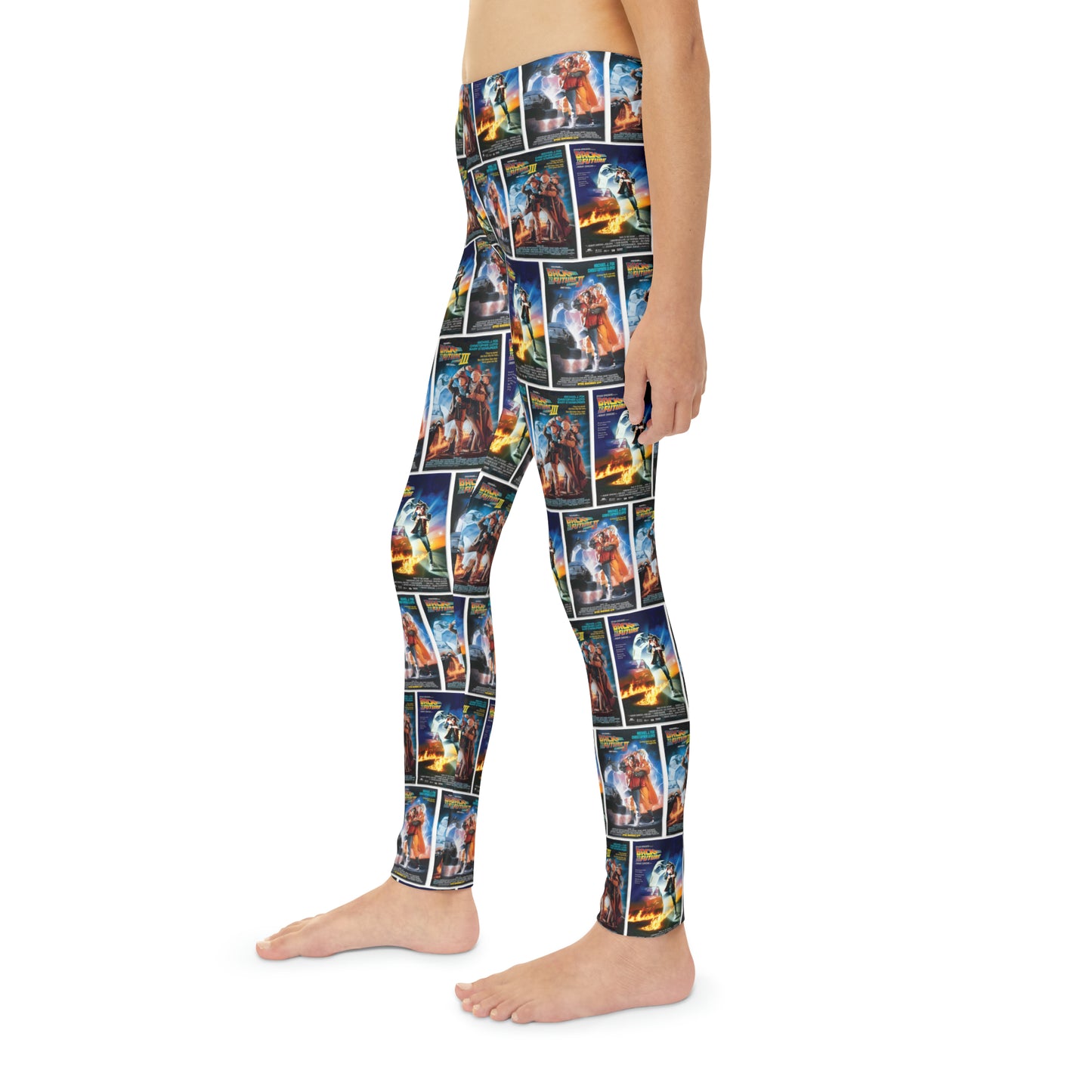 Back To The Future Movie Posters Collage Youth Leggings