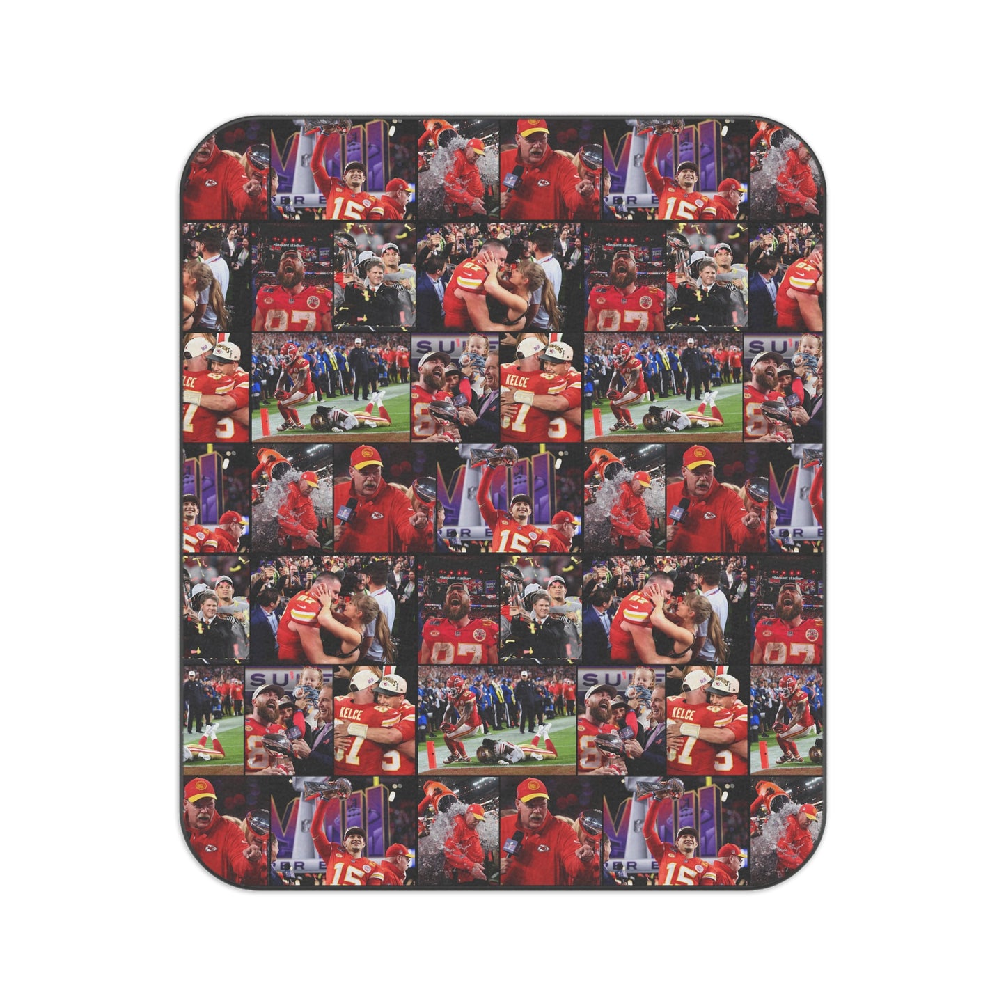 Kansas City Chiefs Superbowl LVIII Championship Victory Collage Picnic Blanket