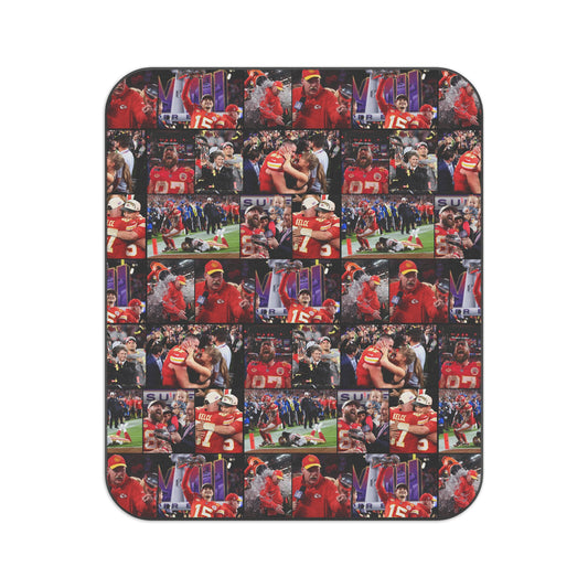 Kansas City Chiefs Superbowl LVIII Championship Victory Collage Picnic Blanket