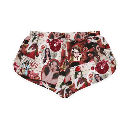 Lana Del Rey Cherry Coke Collage Women's Relaxed Shorts