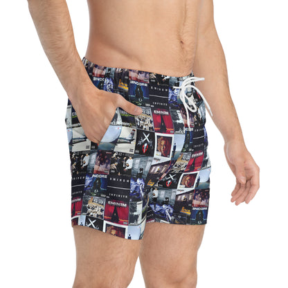 Eminem Album Art Cover Collage Men's Swim Trunks