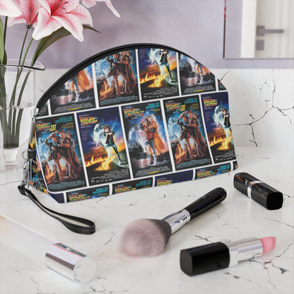 Back To The Future Movie Posters Collage Makeup Bag