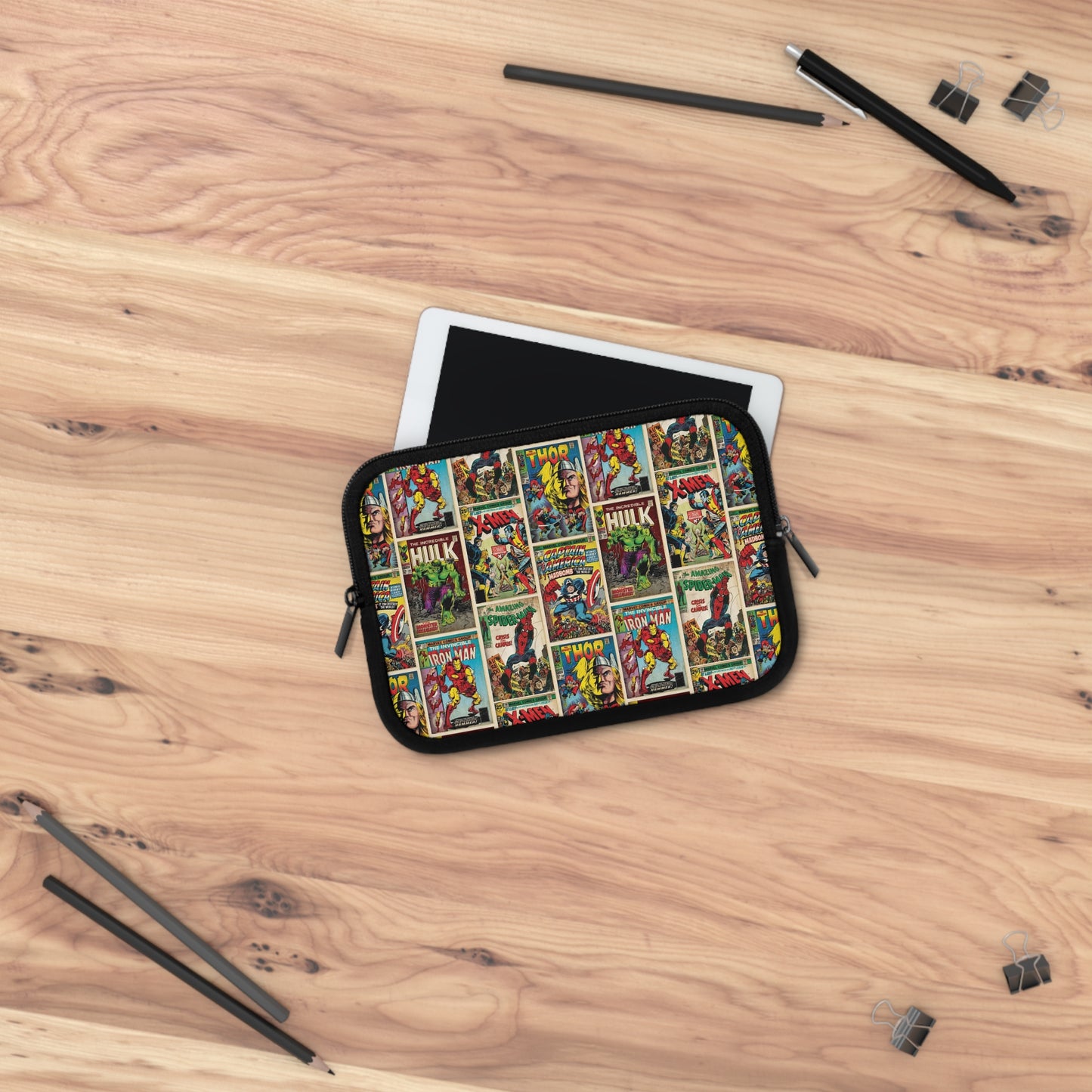 Marvel Comic Book Cover Collage Laptop Sleeve