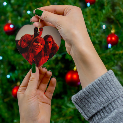 Måneskin Circular Group Photo Ceramic Ornament