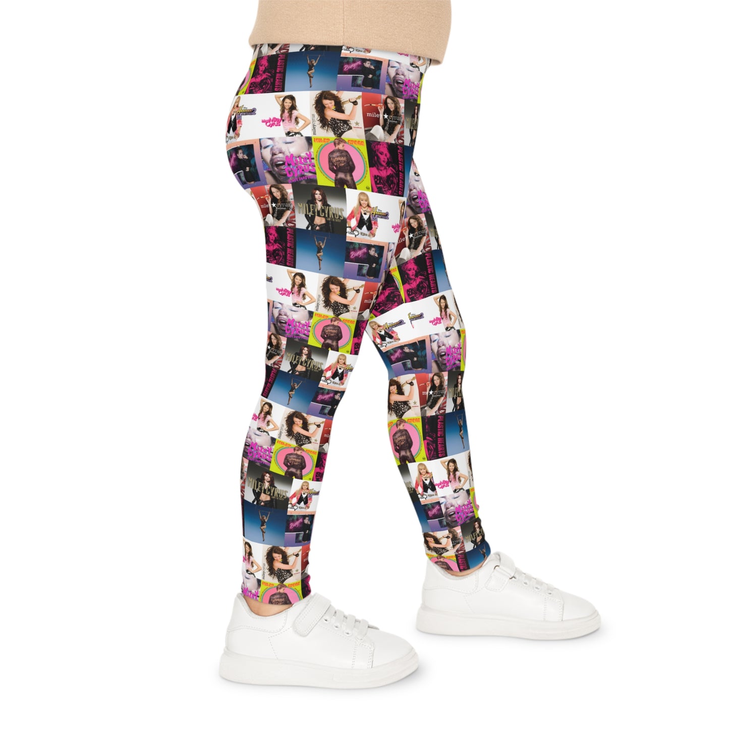 Miley Cyrus Album Cover Collage Kids Leggings