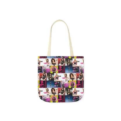 Miley Cyrus Album Cover Collage Polyester Canvas Tote Bag