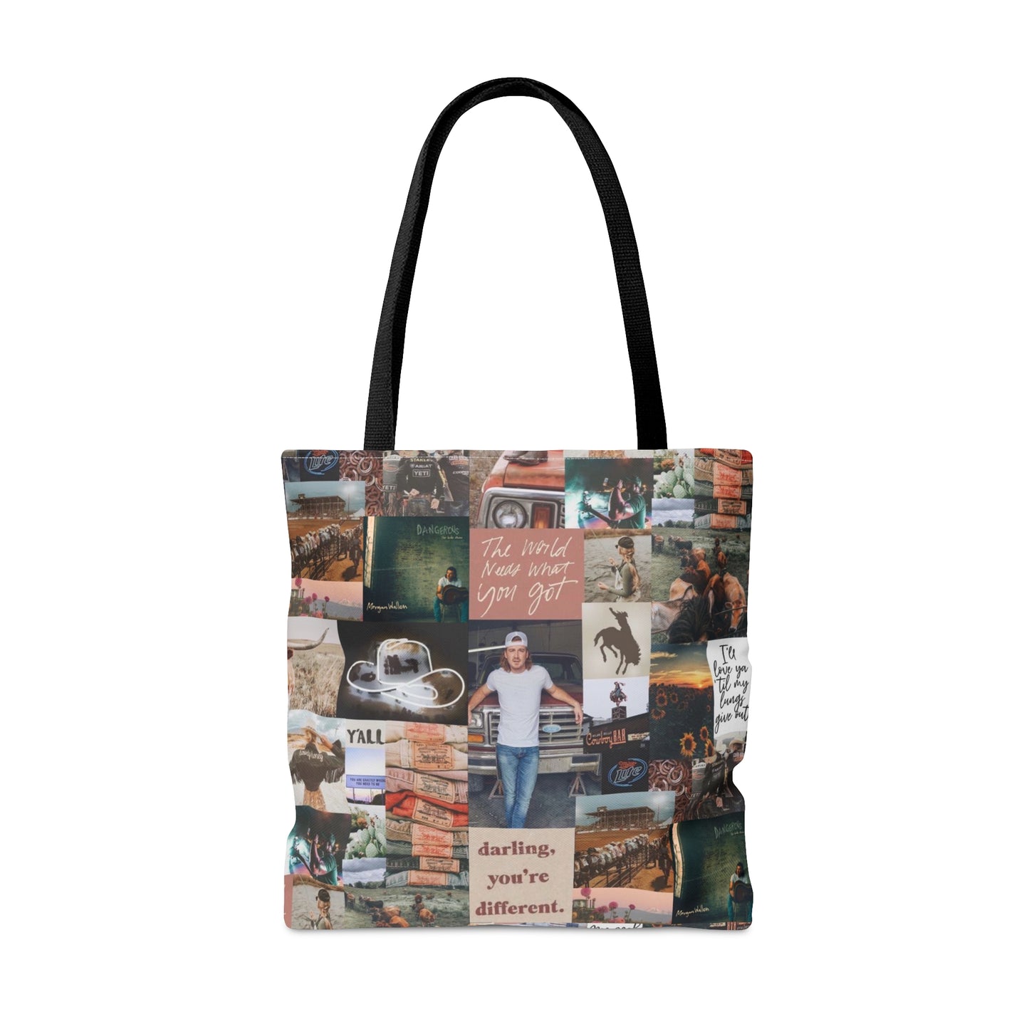 Morgan Wallen Darling You're Different Collage Tote Bag