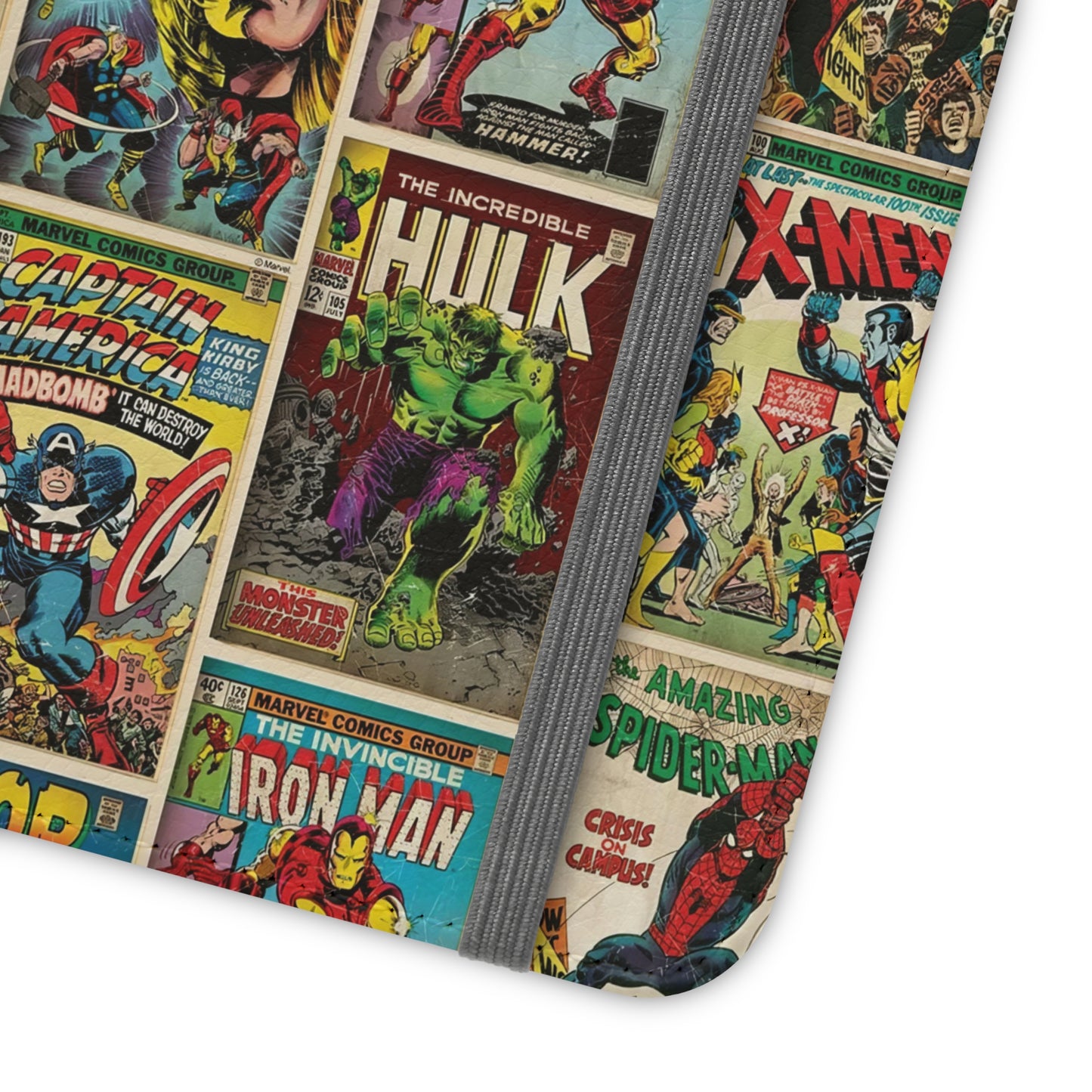 Marvel Comic Book Cover Collage Phone Flip Case