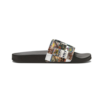 The Beatles Album Cover Collage Men's Slide Sandals