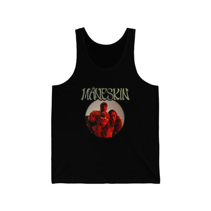 Måneskin Circular Group Photo Unisex Jersey Tank