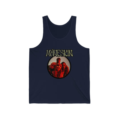 Måneskin Circular Group Photo Unisex Jersey Tank