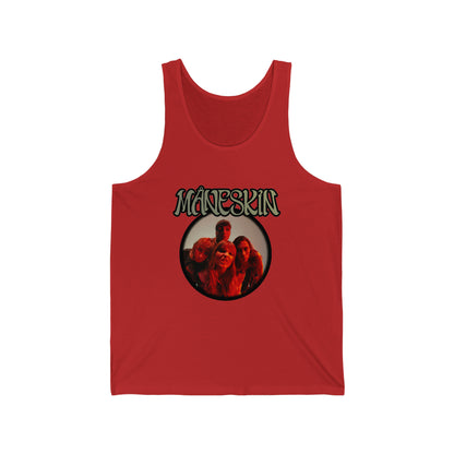 Måneskin Circular Group Photo Unisex Jersey Tank