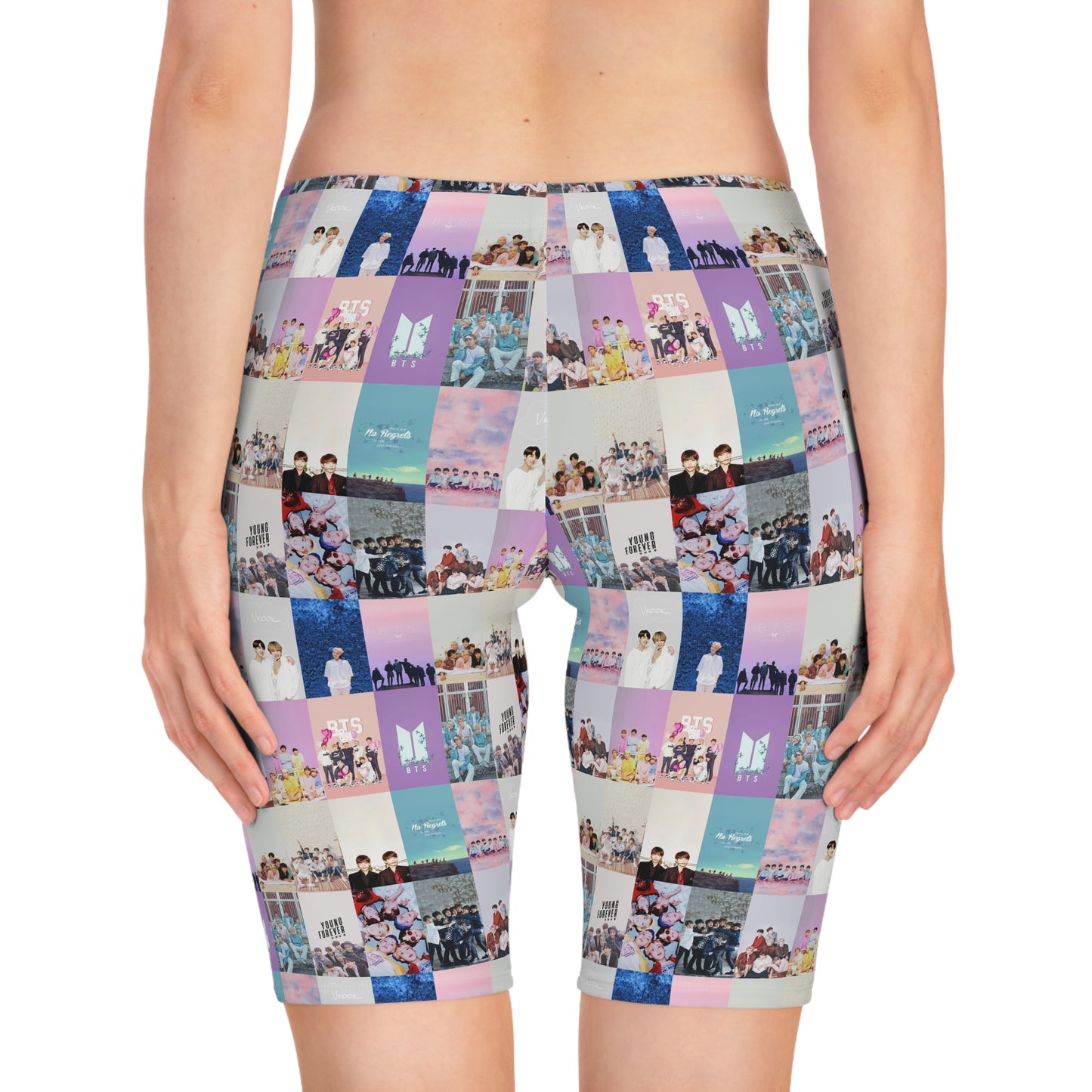 BTS Pastel Aesthetic Collage Women's Bike Shorts