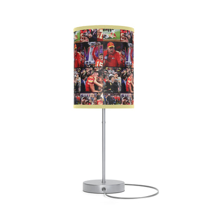 Kansas City Chiefs Superbowl LVIII Championship Victory Collage Lamp on a Stand