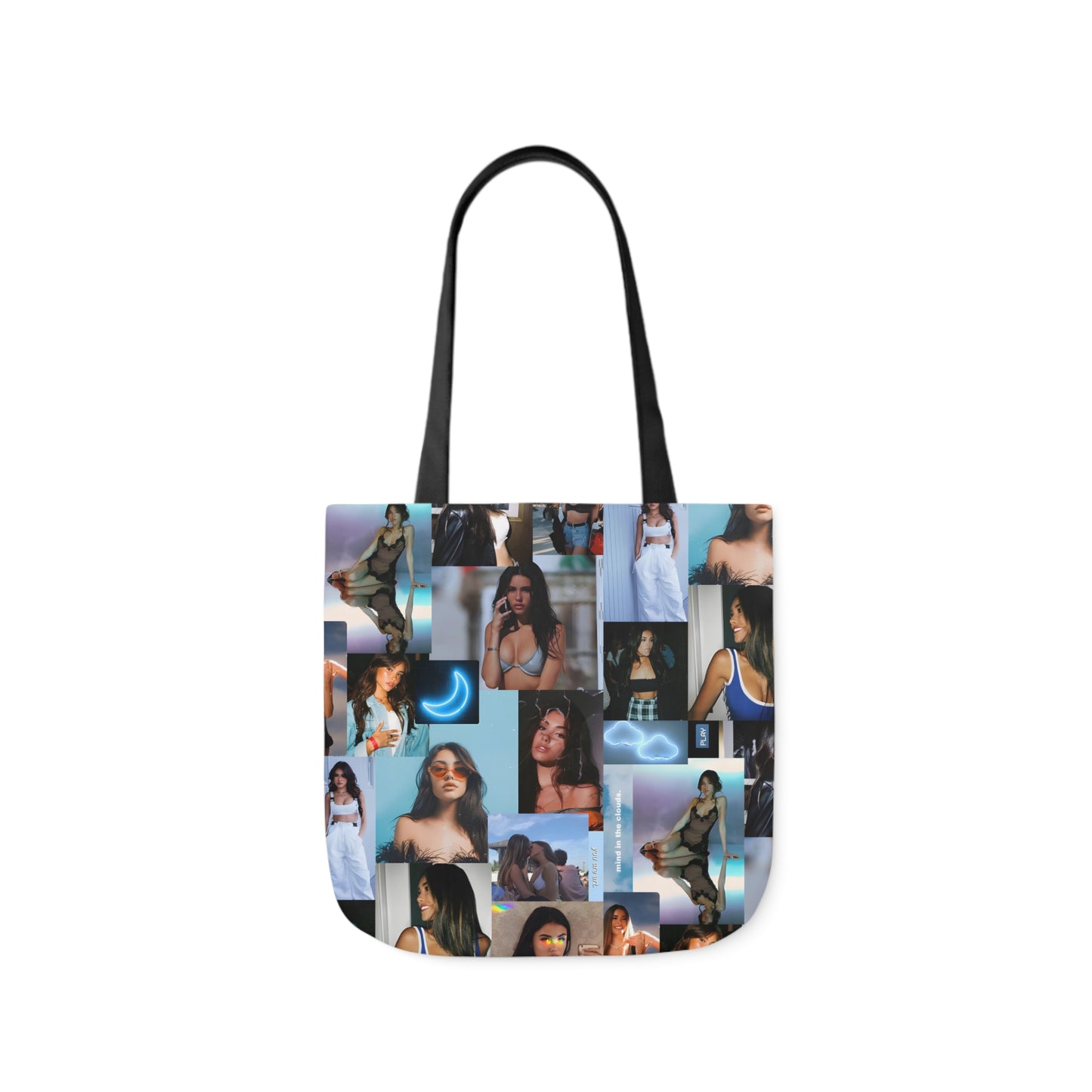 Madison Beer Mind In The Clouds Collage Polyester Canvas Tote Bag