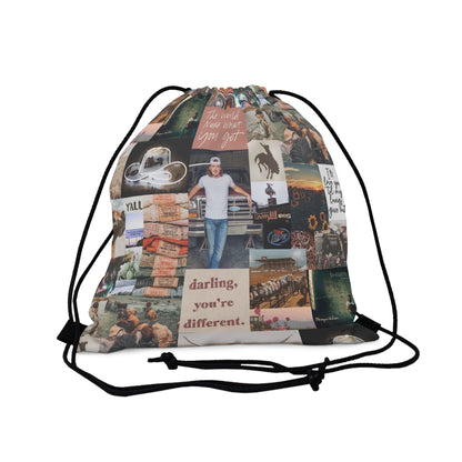 Morgan Wallen Darling You're Different Collage Outdoor Drawstring Bag