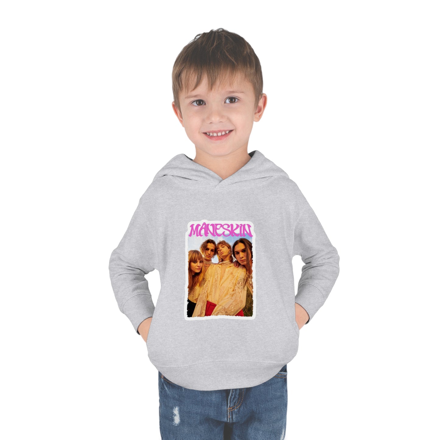 Måneskin Group Photo Toddler Pullover Fleece Hoodie