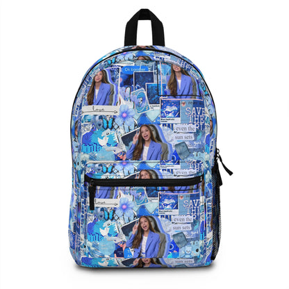 Olivia Rodrigo Blue Aesthetic Collage Backpack