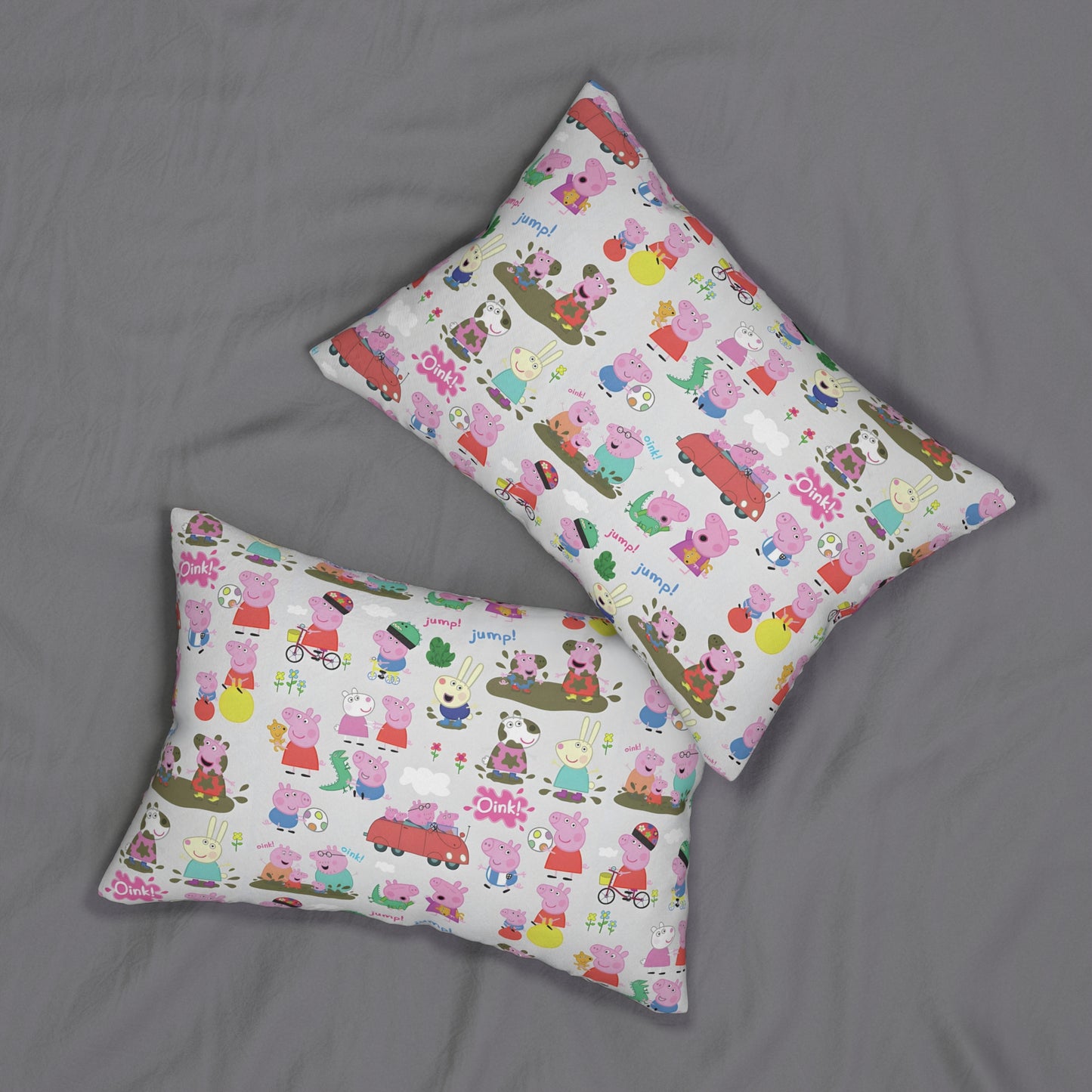 Peppa Pig Oink Oink Collage Spun Polyester Lumbar Pillow
