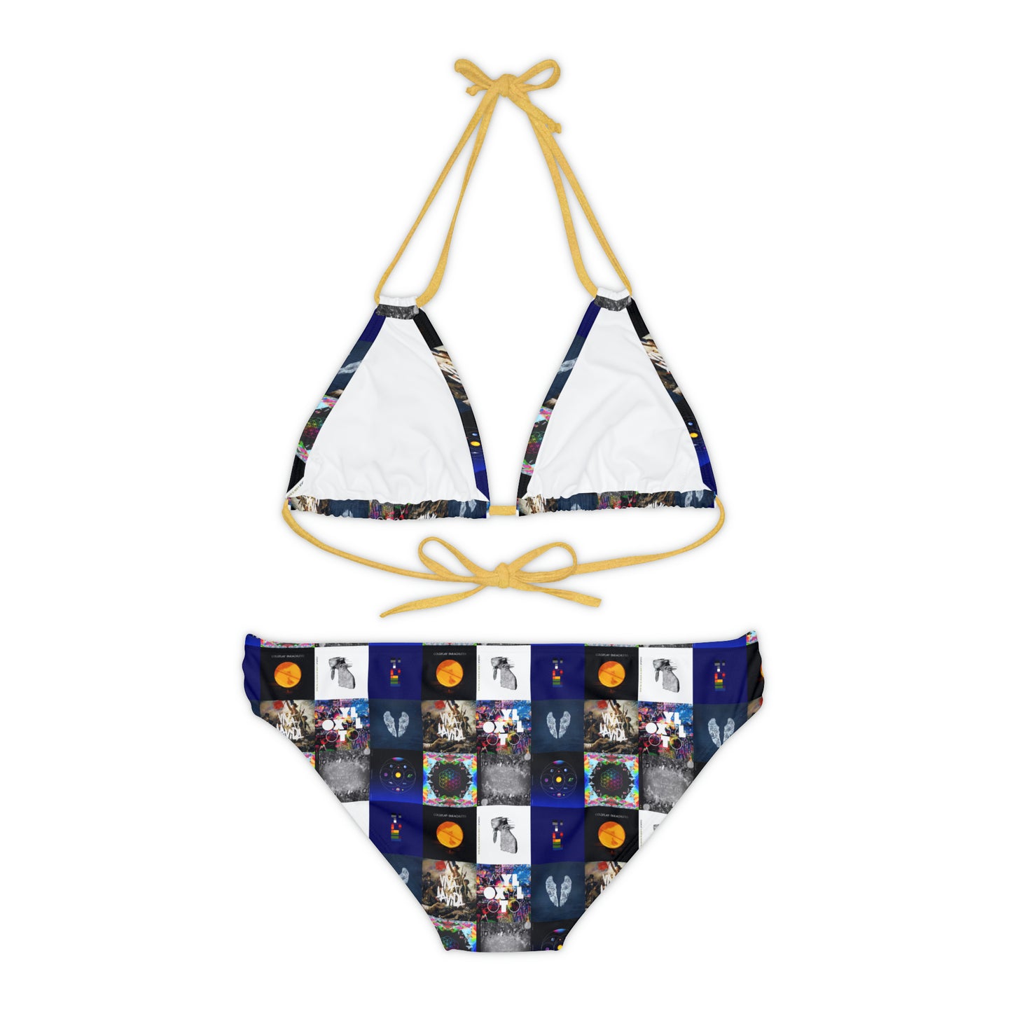 Coldplay Album Cover Collage Strappy Bikini Set